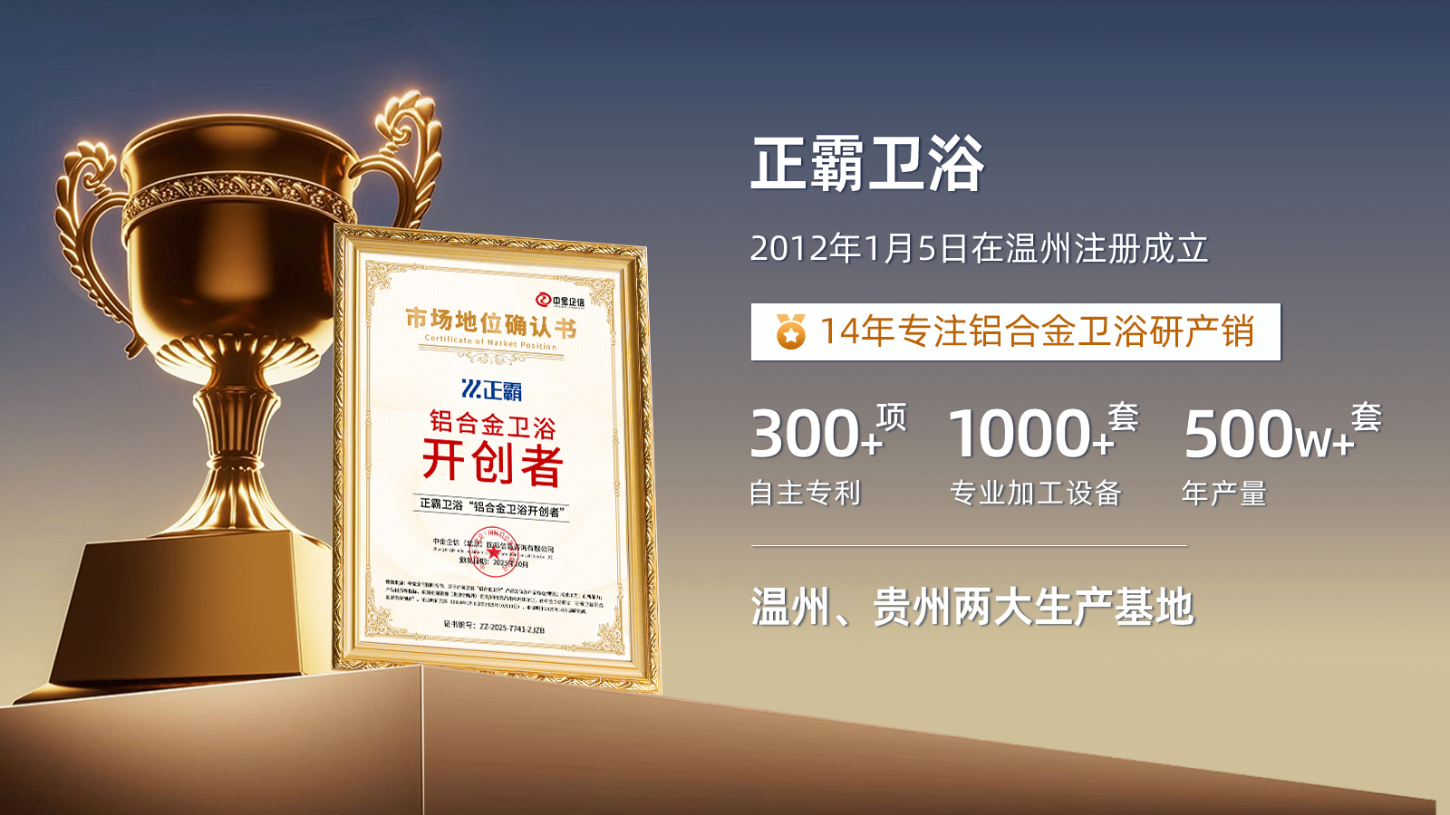 官宣｜日皮大全免费卫浴获“铝合金卫浴开创者”权威认证！